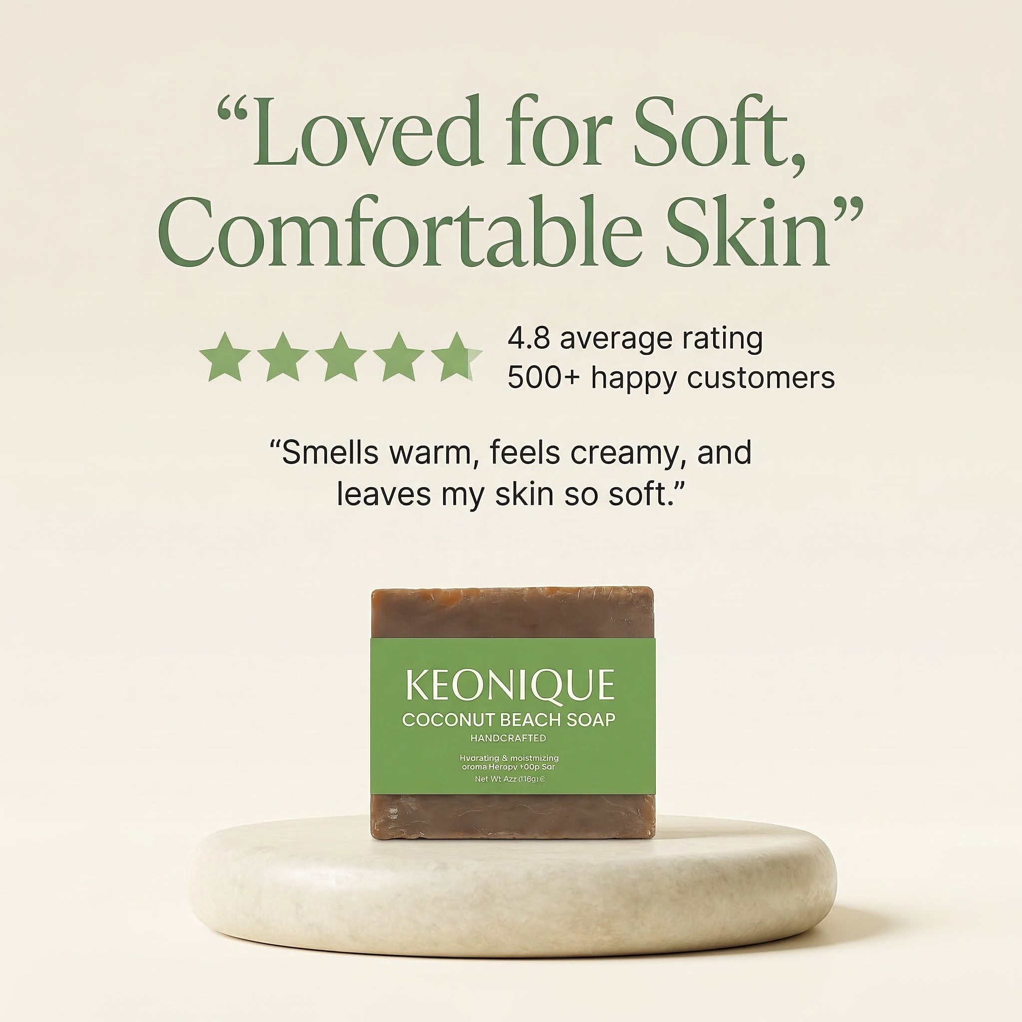 KEONIQUE Coconut Beach Soap - KEONIQUE