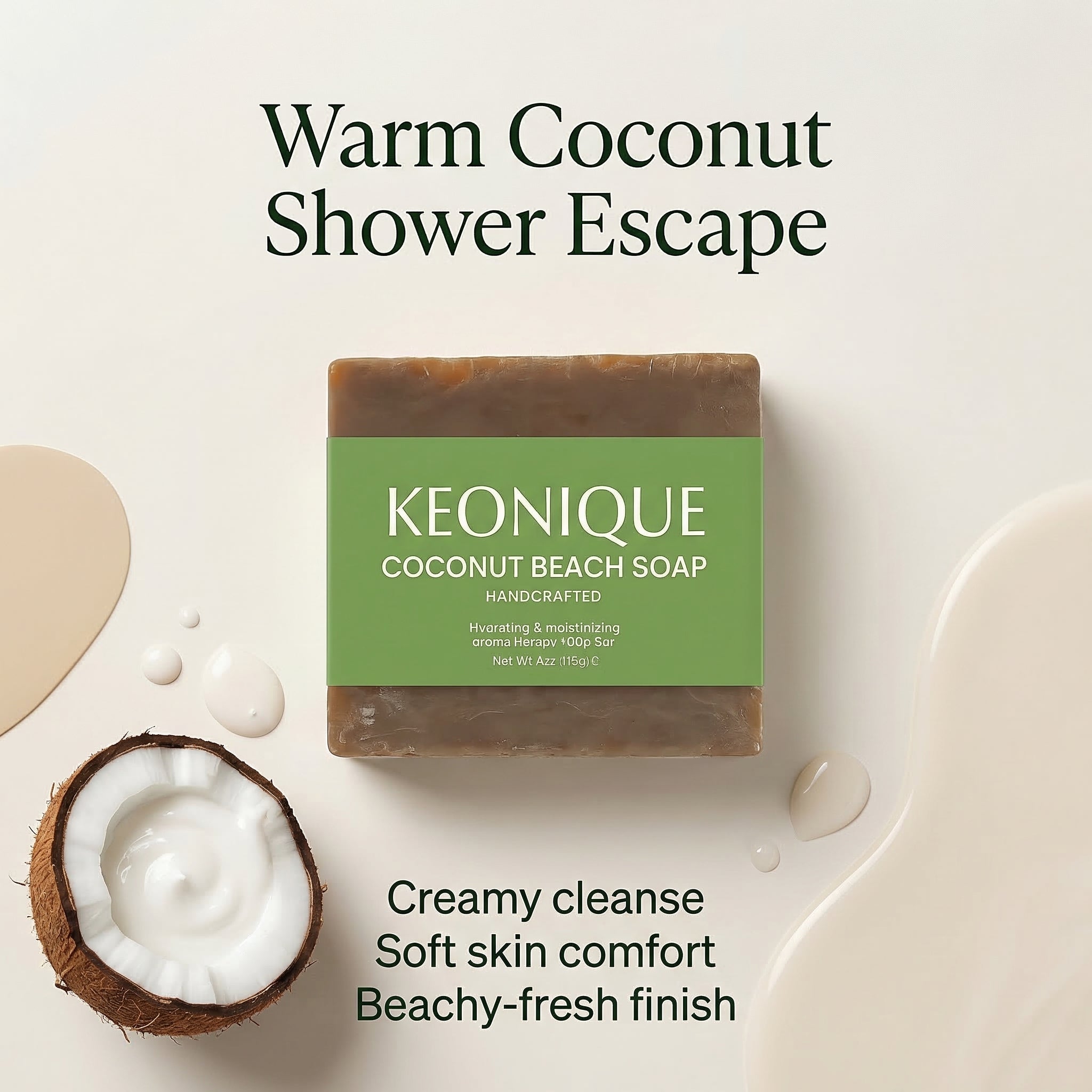 KEONIQUE Coconut Beach Soap - KEONIQUE