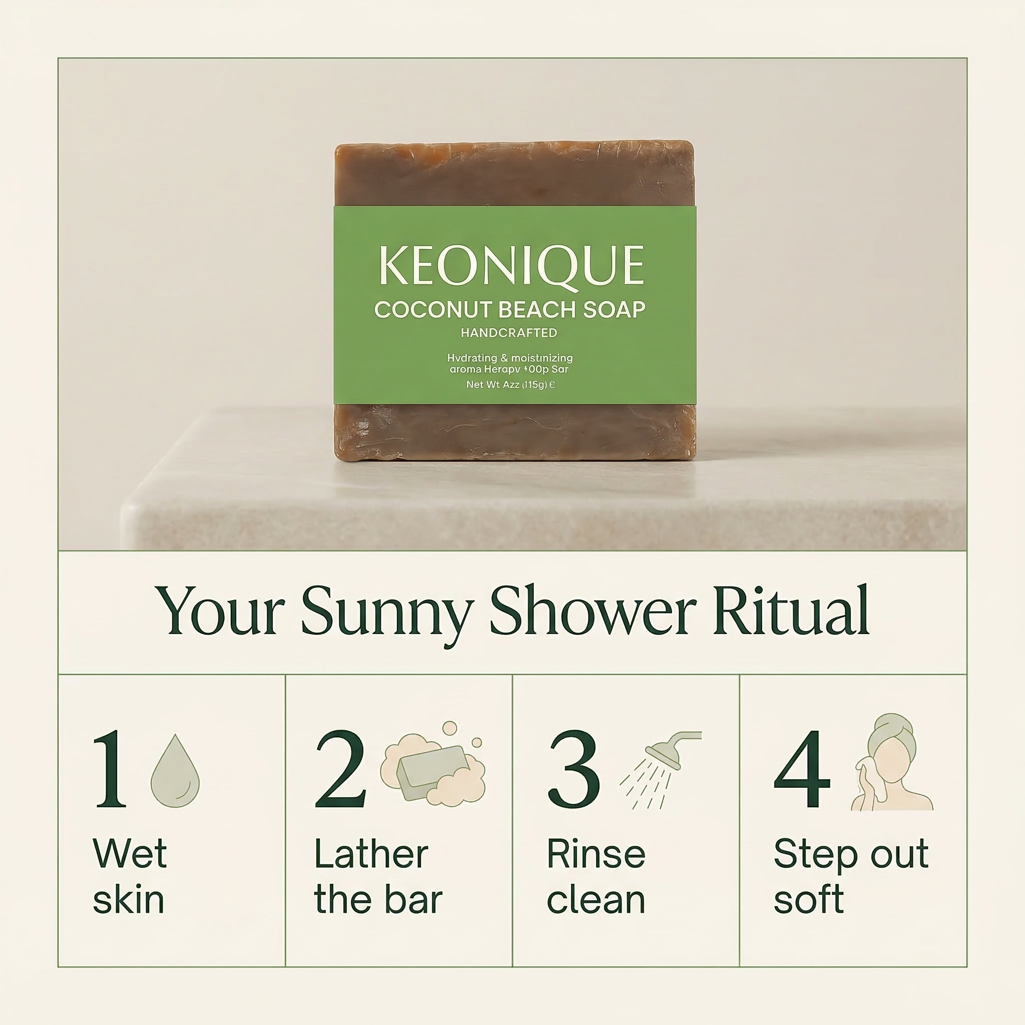 KEONIQUE Coconut Beach Soap - KEONIQUE