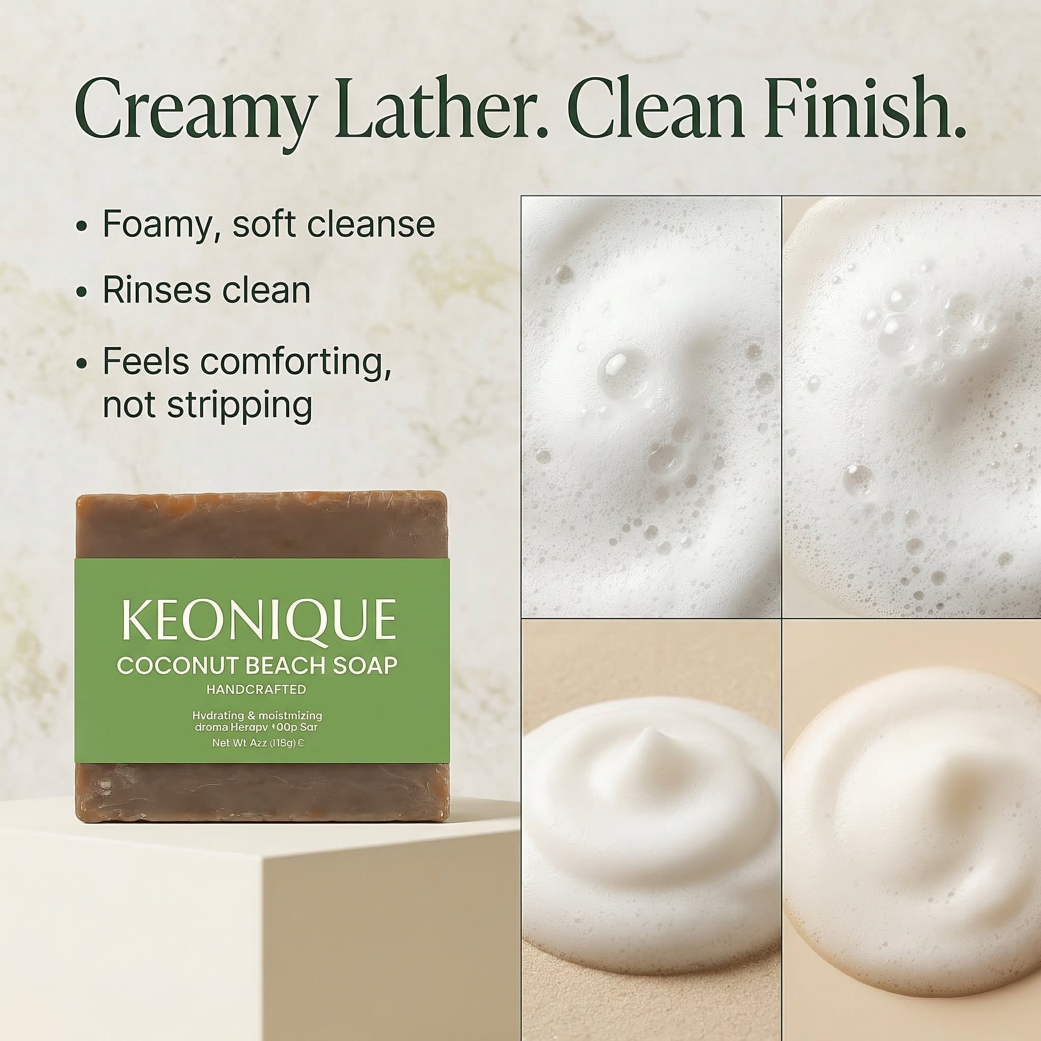 KEONIQUE Coconut Beach Soap - KEONIQUE