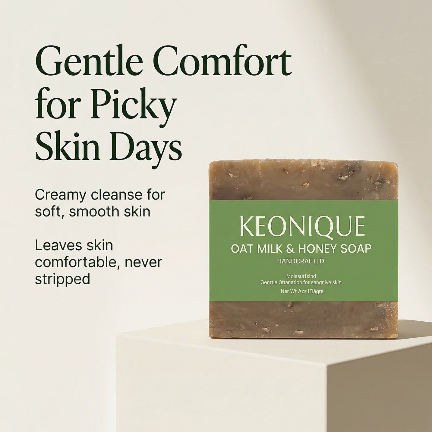 KEONIQUE Oat Milk & Honey Soap - KEONIQUE