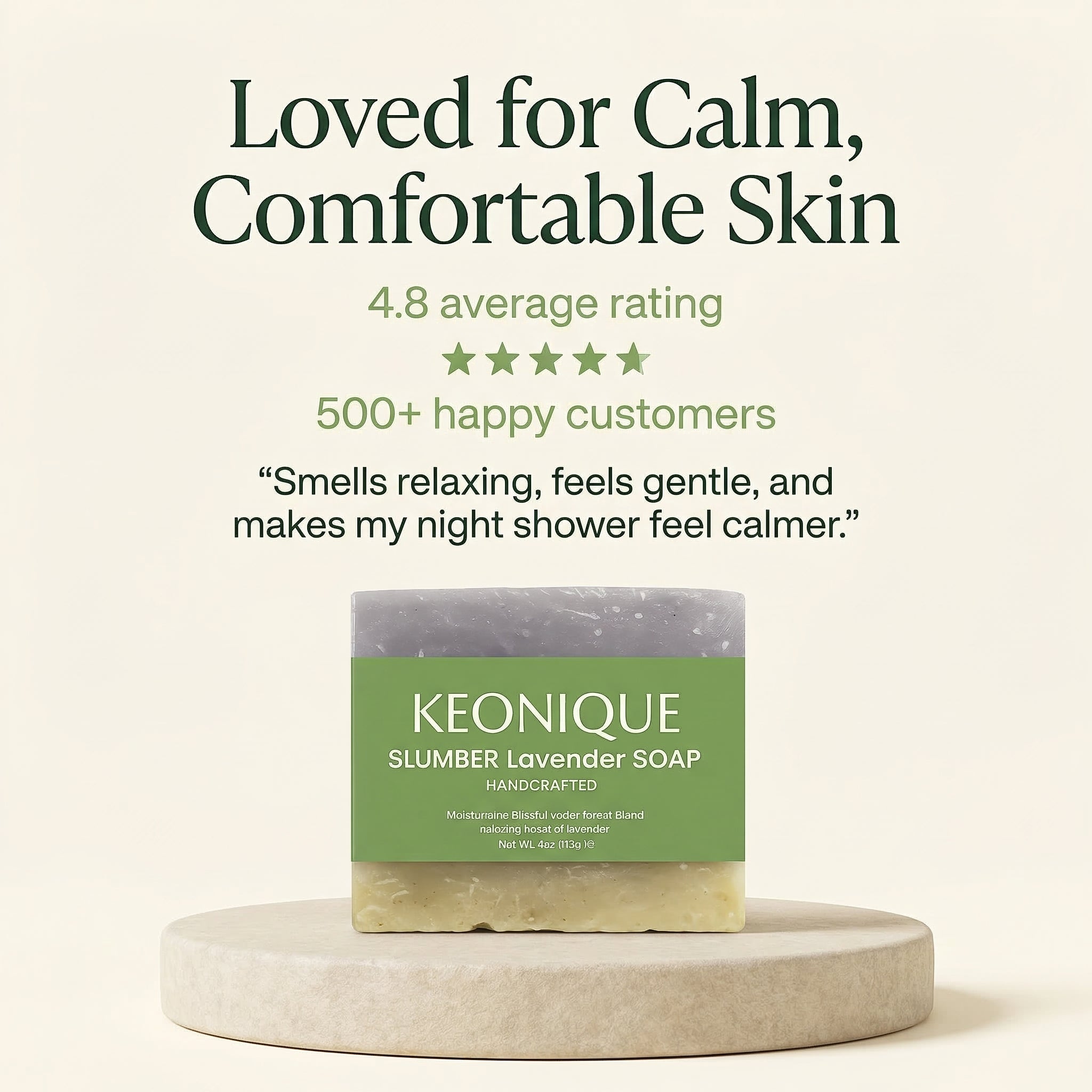KEONIQUE Slumber Lavender Soap - KEONIQUE