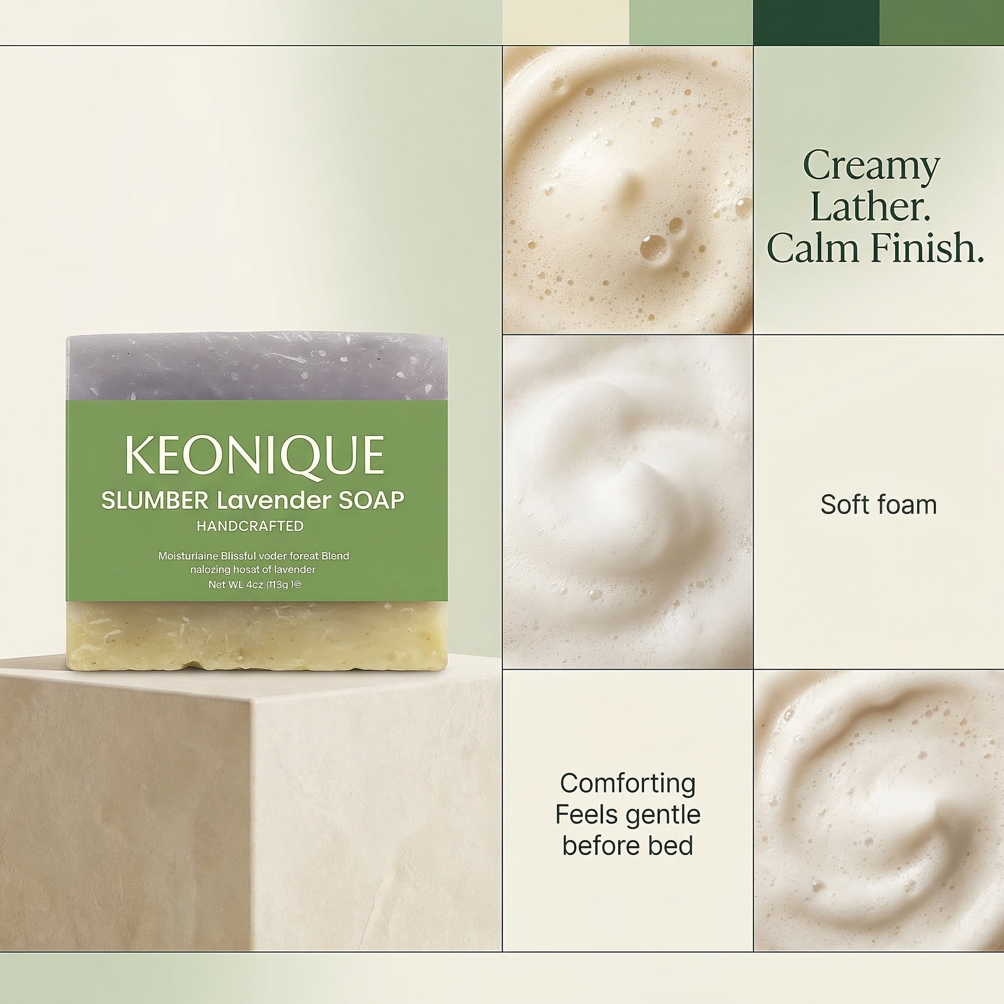 KEONIQUE Slumber Lavender Soap - KEONIQUE